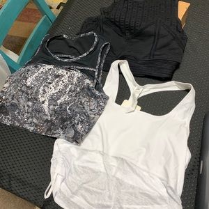 Fabletics sports bra trio